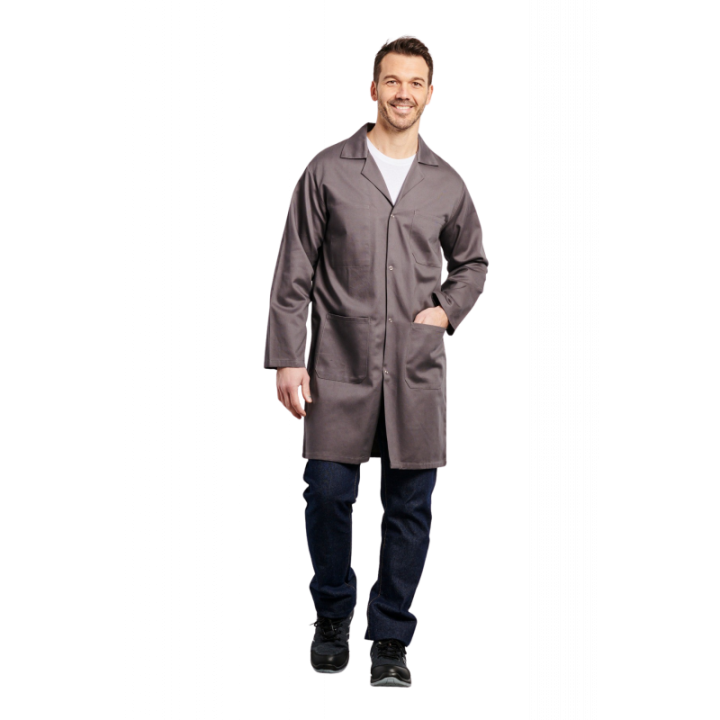 BOY Blouse de travail homme &agrave; manches longues et pressions