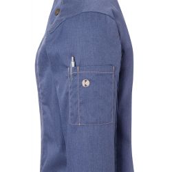 Jf 20 Veste De Cuisine Style Jean Manches Longues