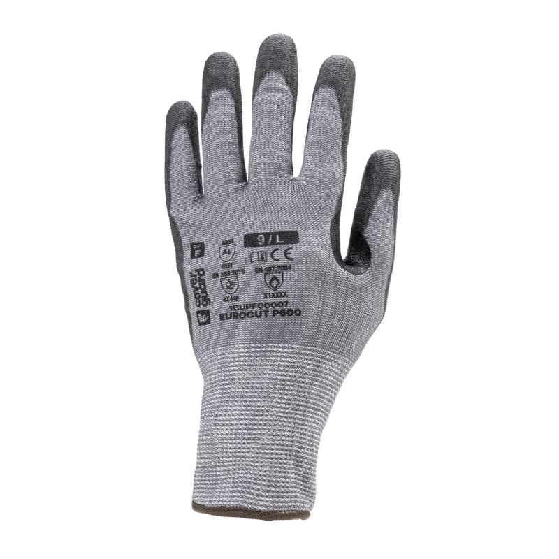 Gants Eurocut Lot De 10 P600 Gris Noir