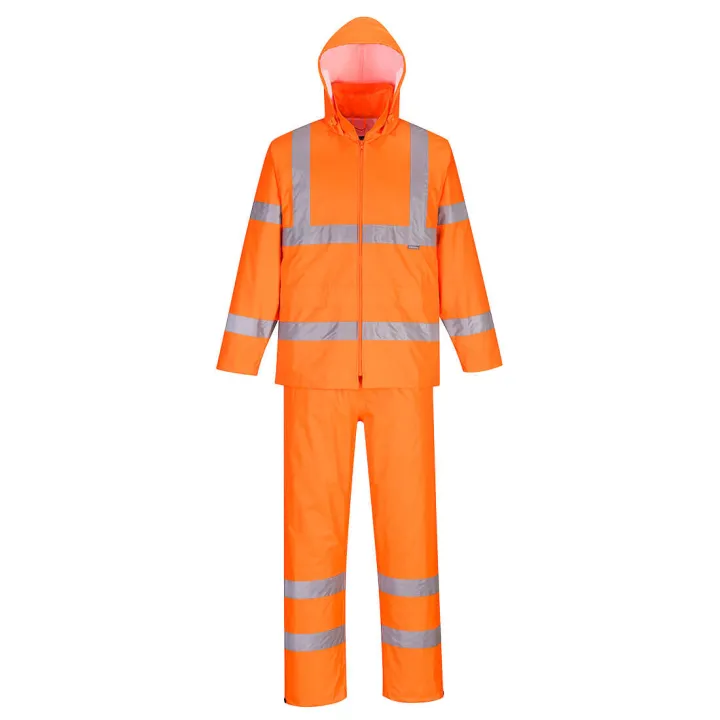 H448 Ensemble De Pluie Enroulable Haute Visibilite