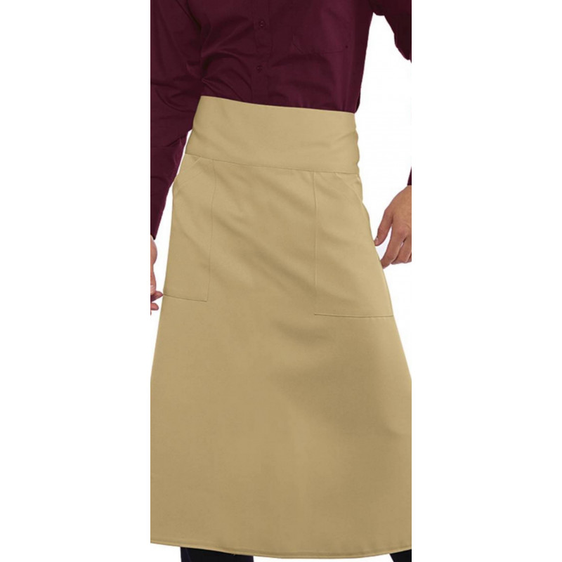 VERSAILLES Tablier de service restauration,café polyester 2 poches basses VERSAILLES Tablier de service restauration,café polyester 2 poches basses