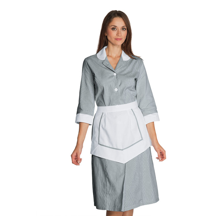 Blouse De Travail Femme Avec Tablier Int&eacute;gr&eacute; Lipari