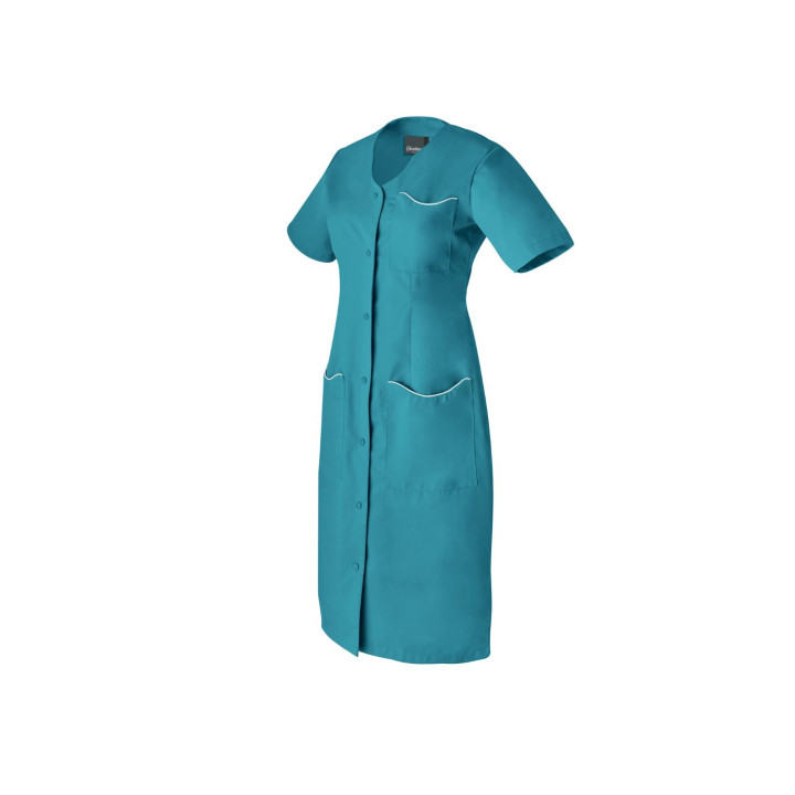 LAURENE Blouse m&eacute;dicale couleur femme manches courtes
