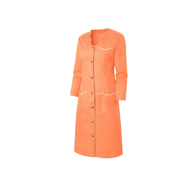 LAURENE Blouse de travail femme &agrave; manches transformables