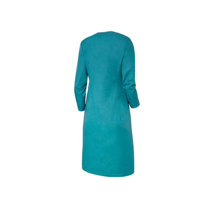 LAURENE Blouse de travail femme &agrave; manches transformables