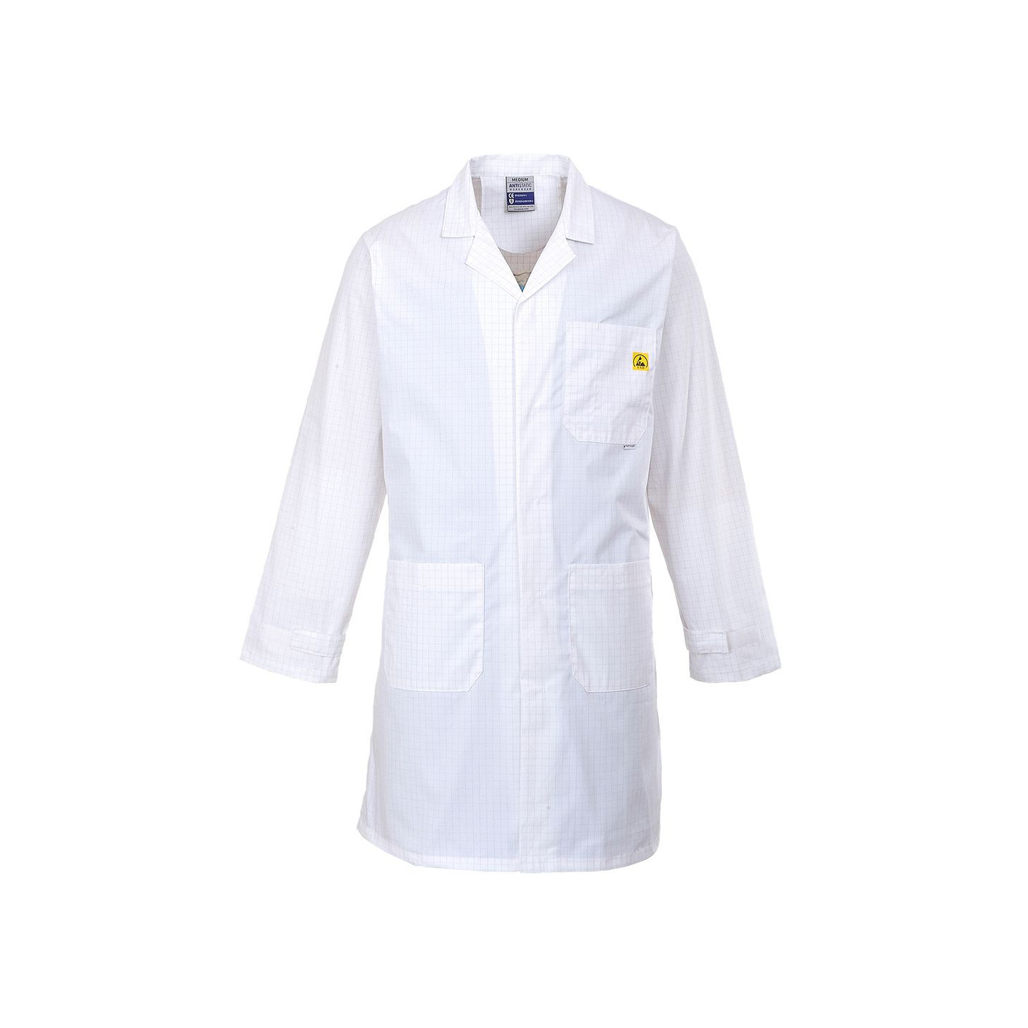Blouse Professionnelle Conductive Blouse Antistatique Portwest AS10 - Protection ESD Taille L Pour Électronique Protection Décharge Statique