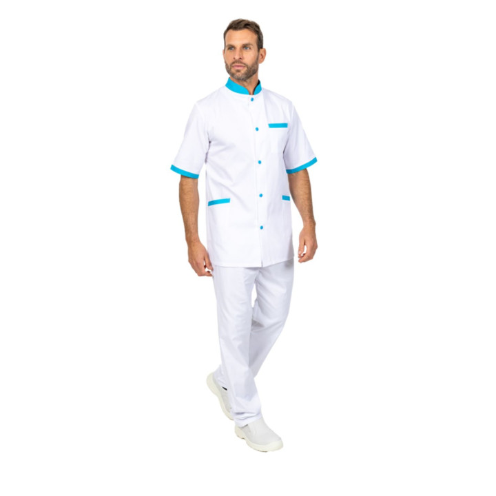 TEO TUNIQUE MEDICALE BLANCHE HOMME
