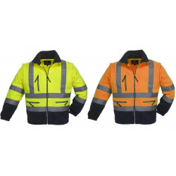 HIVIZ STATION Veste de travail chaude polyester polaire haute visibilité 