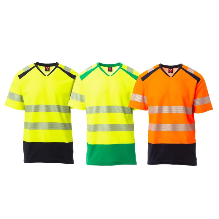 Tee-shirt Col En V Manches Courtes Hv Way
