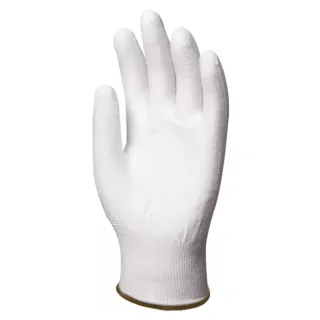 Lot 12 paires de gants HPPE, paume enduit polyur&eacute;thane blanc, anticoupure