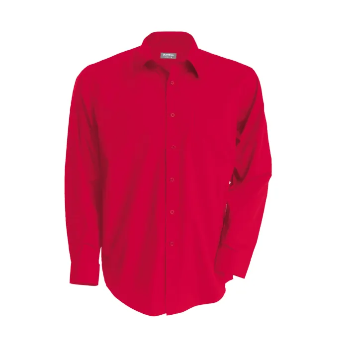 Chemise Homme Ml 100% Coton Popeline