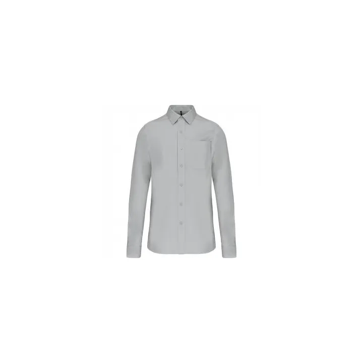 Chemise Homme Ml 100% Coton Popeline