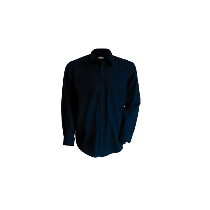 Chemise Homme Ml 100% Coton Popeline