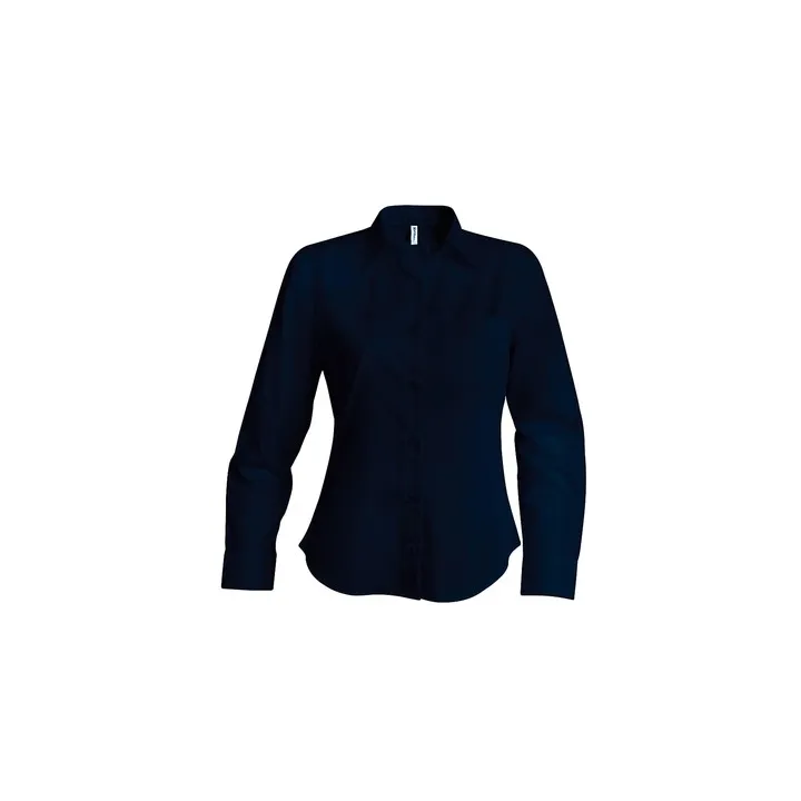 Chemise Femme Manches Longues 100% Popeline Easycare