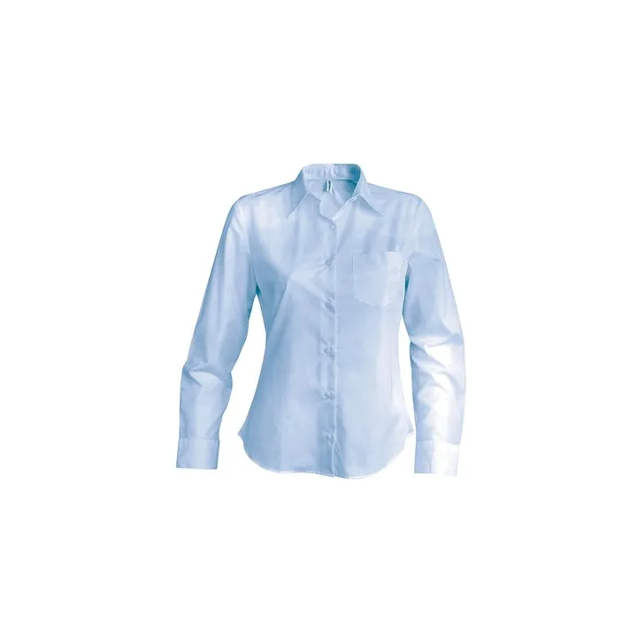 Chemise Femme Manches Longues 100% Popeline Easycare