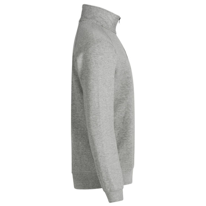 Sweatshirt Col Zippe 021043 Coton Poly