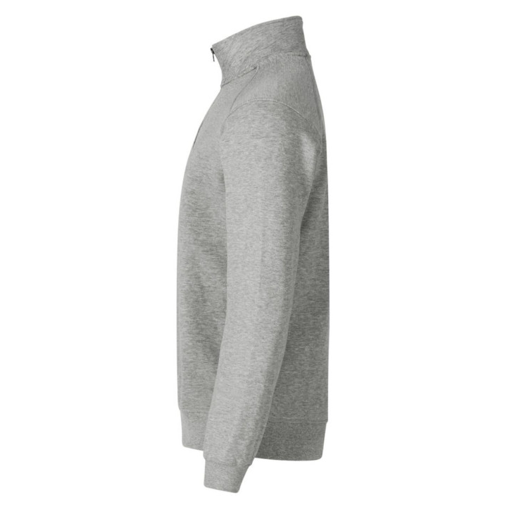 Sweatshirt Col Zippe 021043 Coton Poly