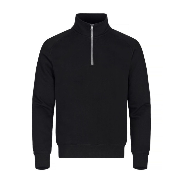 Sweatshirt Col Zippe 021043 Coton Poly