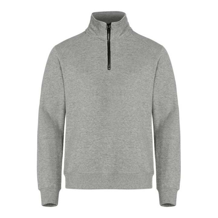 Sweatshirt Col Zippe 021043 Coton Poly