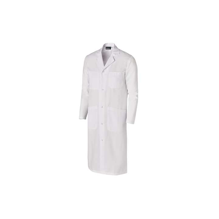Blouse Blanche Homme Manches Longues Polycoton Panama