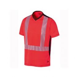 ROUGE FLUO/GRIS CHAR
