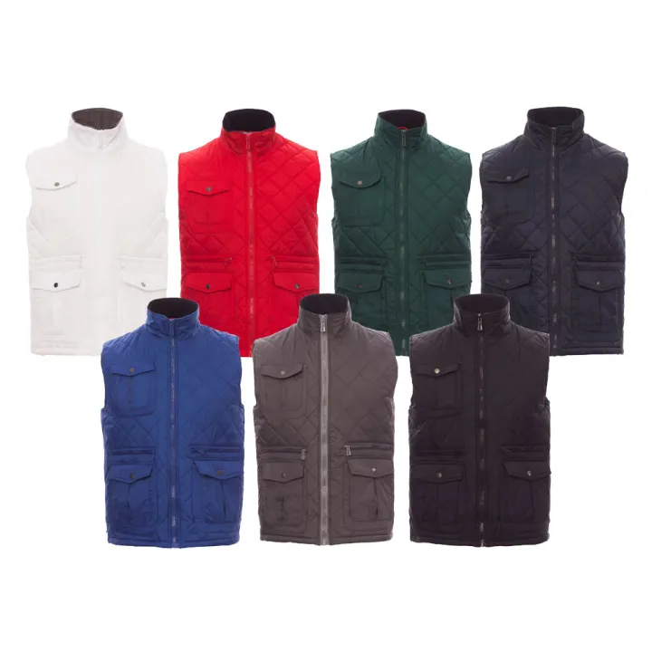 GATE Gilet de travail multipoches matelass&eacute; 100% nylon