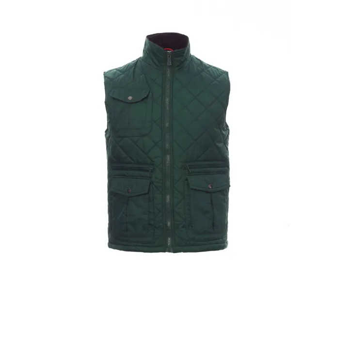 GATE Gilet de travail multipoches matelass&eacute; 100% nylon