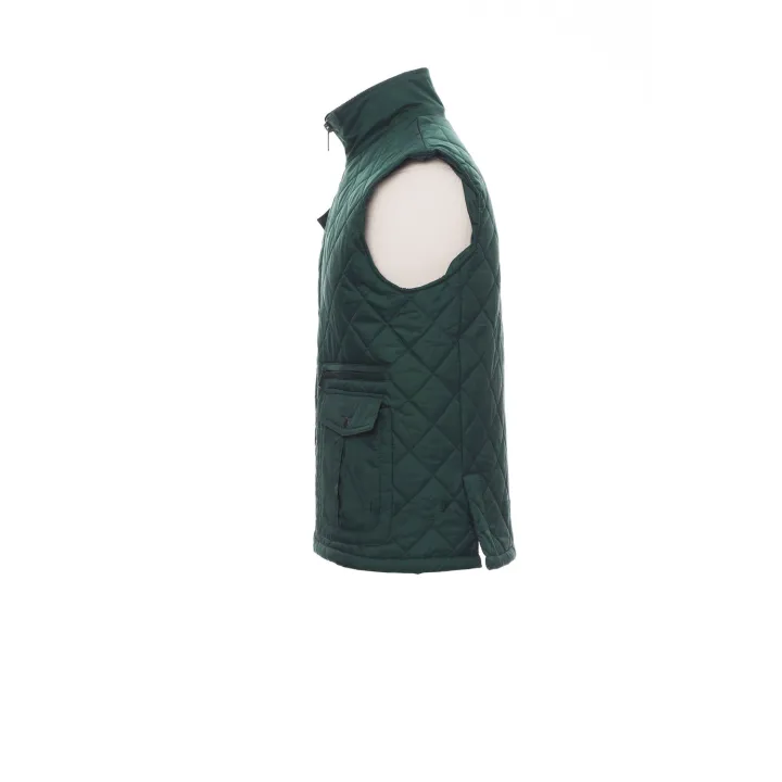GATE Gilet de travail multipoches matelass&eacute; 100% nylon