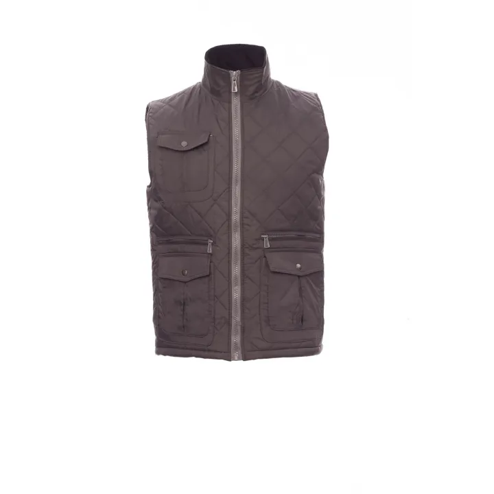 GATE Gilet de travail multipoches matelass&eacute; 100% nylon