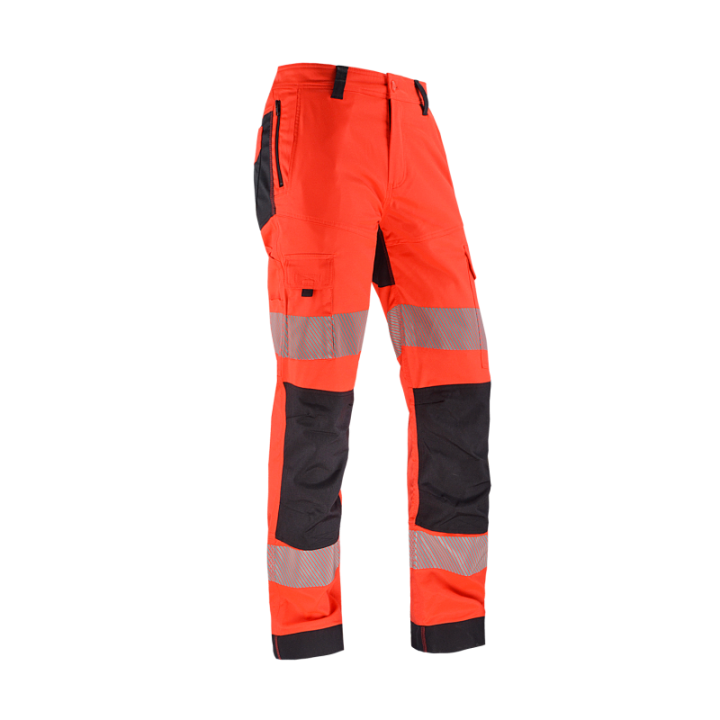 LEON Pantalon de travail haute visibilit&eacute; pour homme sans m&eacute;tal