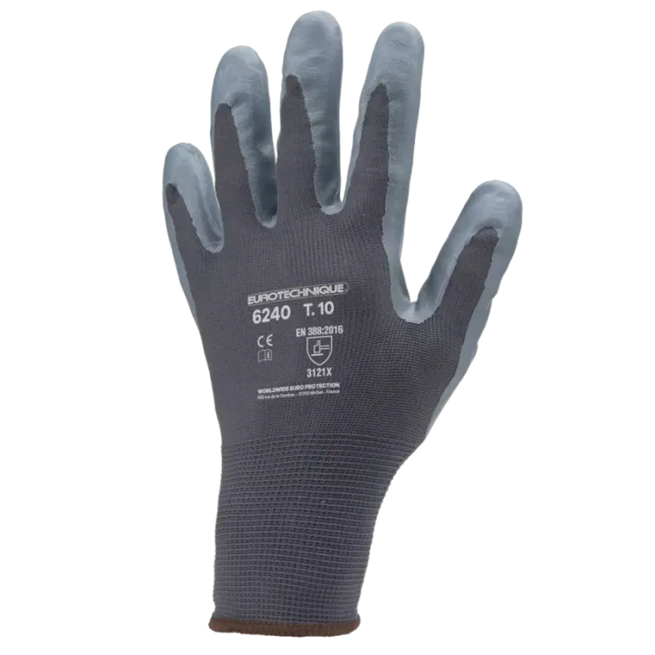 Gant m&eacute;canicien polyamide, paume enduit mousse de nitrile