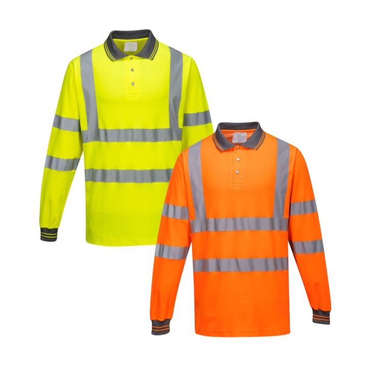 S271 Polo Haute Visibilite Manches Longues