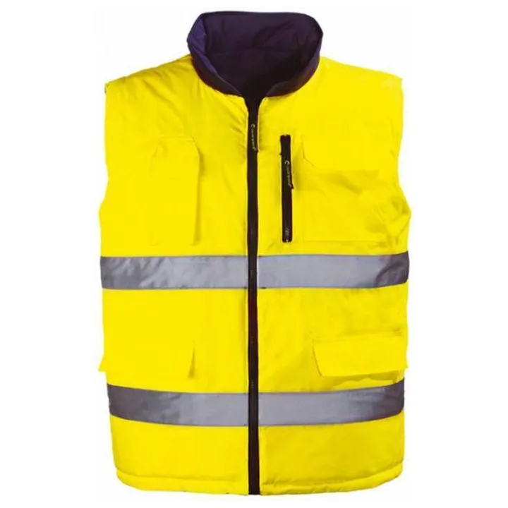 Traega TWC04 Gilet De Sécurité Haute Visibilité Jaune - Modèle Exécutif 3XL