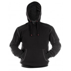 INDY pull polaire polycoton à capuche avec renforcements cordura