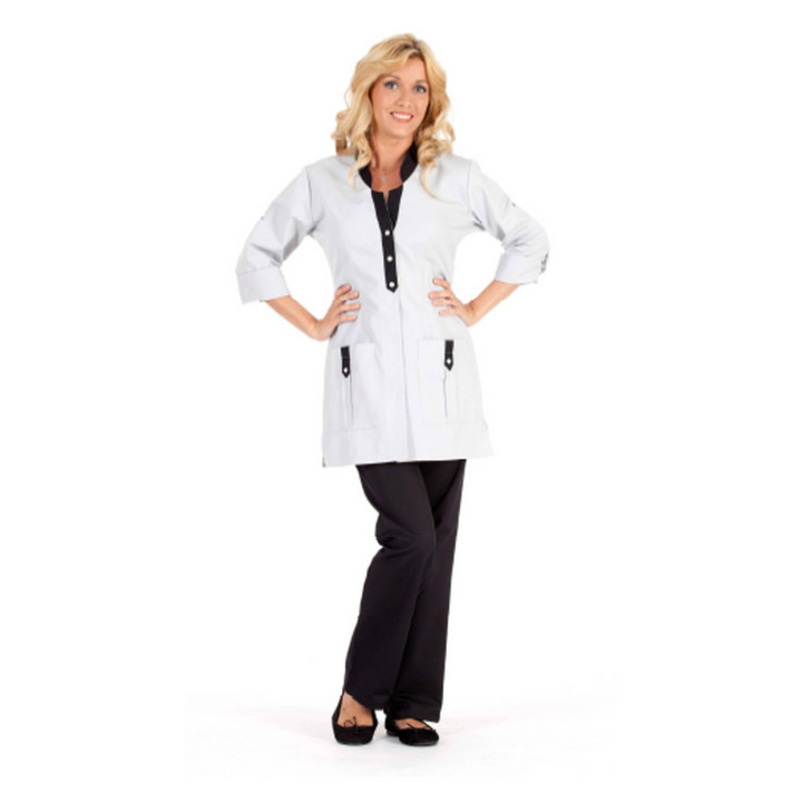 ALBANE Tunique m&eacute;dicale femme manches transformables 