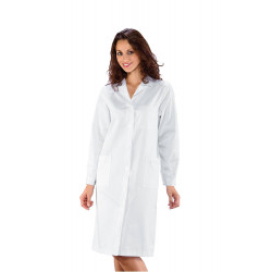 AMBURGO Blouse médicale femme manches longues 100% coton