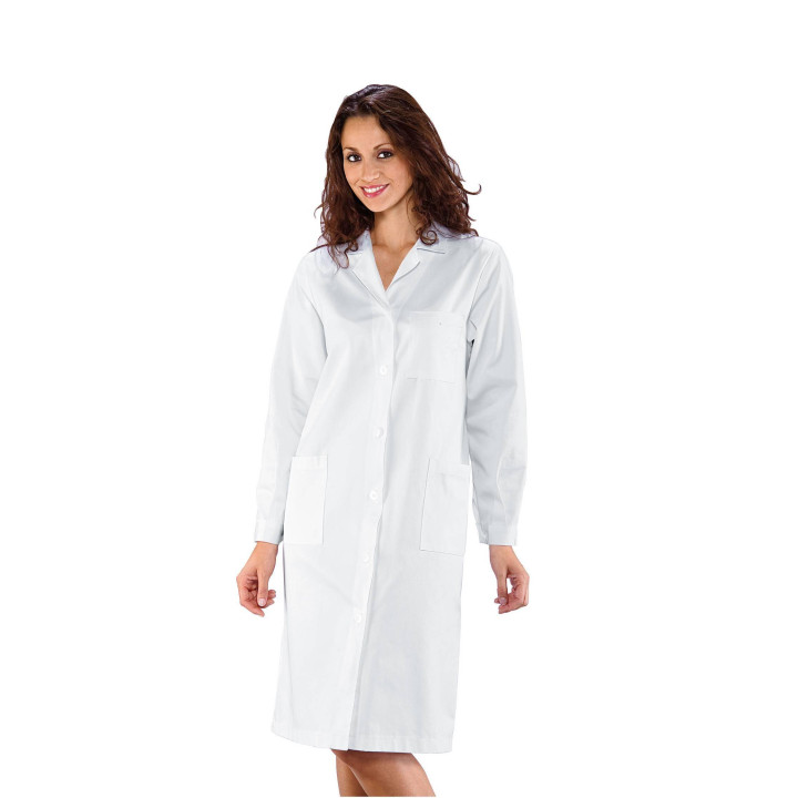 AMBURGO Blouse m&eacute;dicale femme manches longues 100% coton