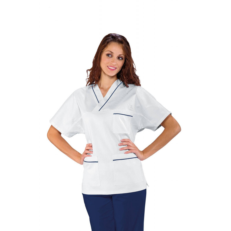 TUNIQUE MEDICALE MIXTE col V 100% Coton