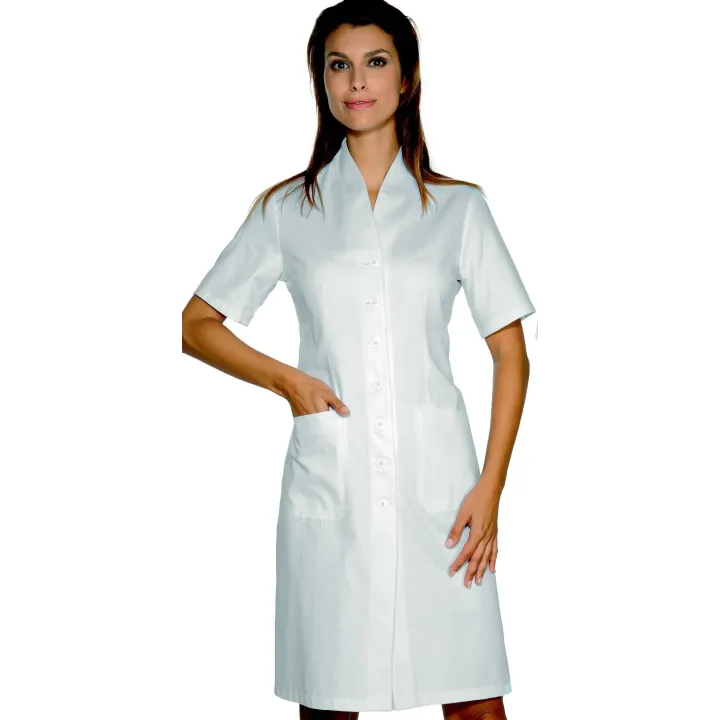 LUGANO Blouse m&eacute;dicale femme manches courtes coton 
