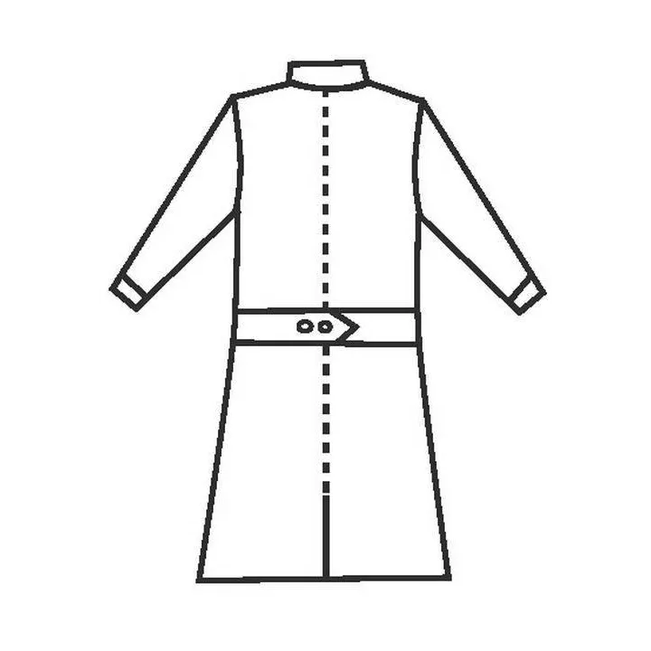 SATIN Blouse m&eacute;dicale homme manches longues sans repassage