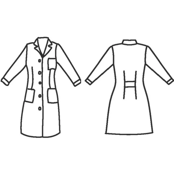 Blouse m&eacute;dicale femme manches longues sans repassage SATIN
