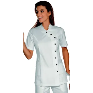 NIZZA Tunique de travail femme manches courtes polycoton