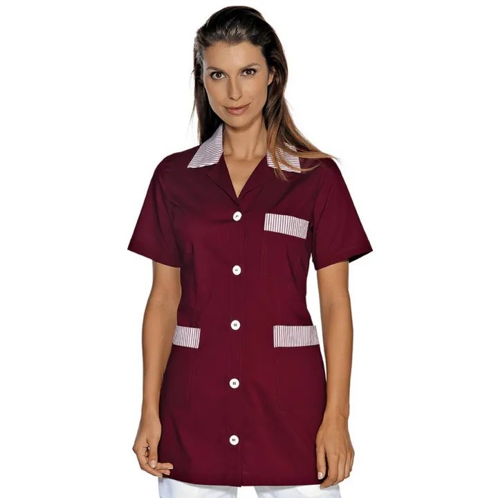 MARBELLA POLYCOTON Tunique de travail femme manches courets