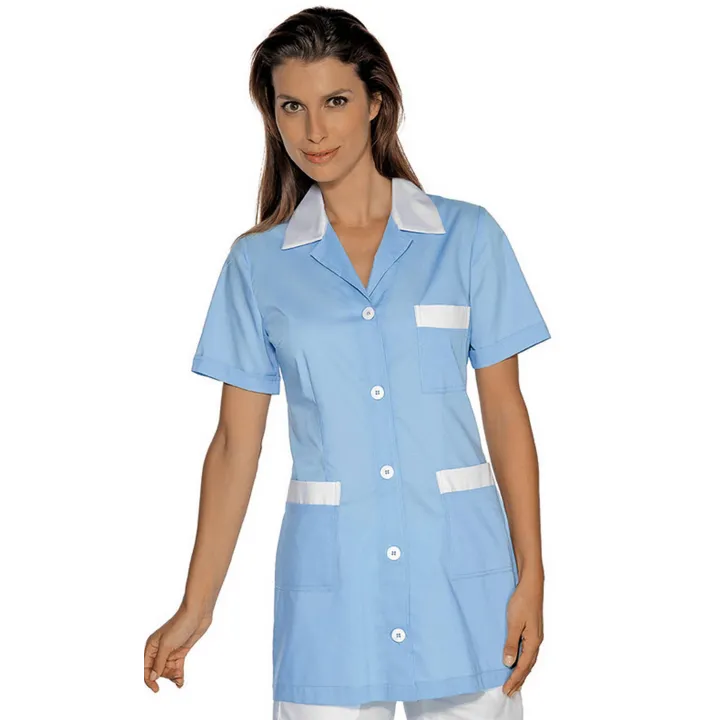 MARBELLA POLYCOTON Tunique de travail femme manches courets
