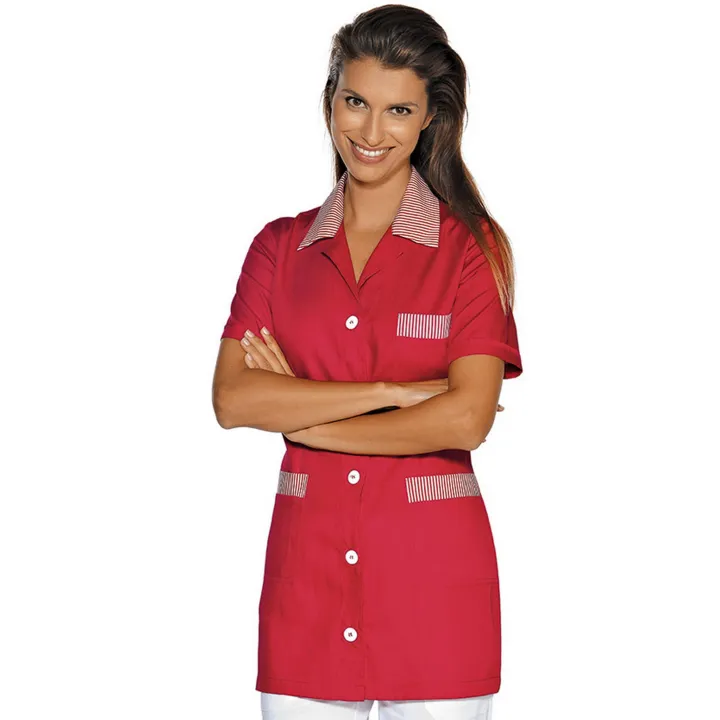 MARBELLA POLYCOTON Tunique de travail femme manches courets