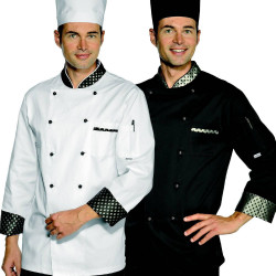 ROYAL Veste de cuisine homme manches longues