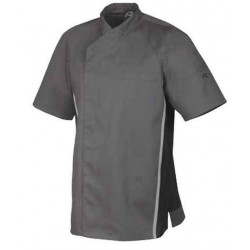 REACT MANCHES COURTES Veste de cuisine mixte bicolore ROBUR