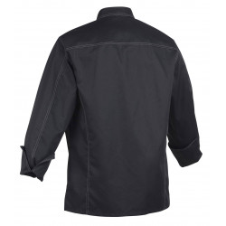 SAMI Veste de cuisine mixte noire ROBUR