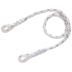 Lot de 25 Longes de sécurité 1.5m double boucles diam 12mm