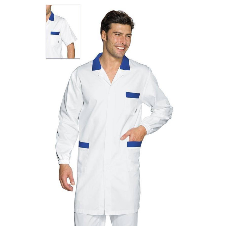 Blouse m&eacute;dicale multipoches &agrave; manches courtes pour homme TORONTO